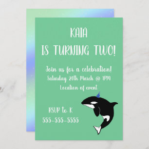 Invitation Anniversaire d'Orca