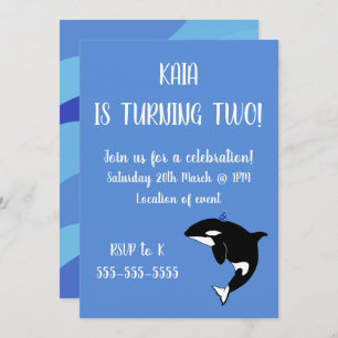 Invitation Anniversaire d'Orca