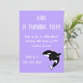 Invitation Anniversaire d'Orca (Debout devant)