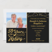 Invitation Anniversaire doré, 50 ans de fabrication (Devant)