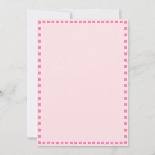 Invitation Anniversaire doux et Éffrayant (Dos)