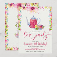 Anniversaire doux et vibrant superbe de thé