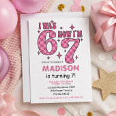 Invitation Anniversaire drôle de 7 ans | “J'avais 6 ans, main