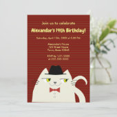 Invitation Anniversaire drôle de garçon (Debout devant)