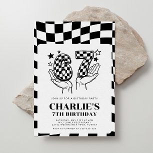 Invitation Anniversaire drôle de garçon 67 ans