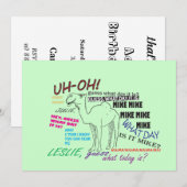 Invitation anniversaire drôle de journée en milieu de semaine (Devant / Derrière)