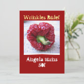 Invitation Anniversaire drôle d'étape importante (Debout devant)