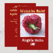 Invitation Anniversaire drôle d'étape importante (Devant / Derrière)