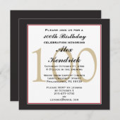 Invitation anniversaire du 100e siècle (Devant / Derrière)