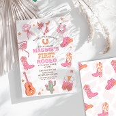 Invitation Anniversaire du 1er Rodéo rose orange