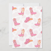 Invitation Anniversaire du 1er Rodéo rose orange (Dos)