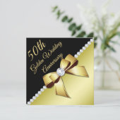 Invitation Anniversaire du 5e Mariage d'or (Debout devant)