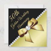 Invitation Anniversaire du 5e Mariage d'or (Devant)