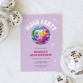 Invitation Anniversaire du bal Disco Retro