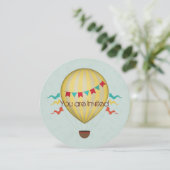 Invitation Anniversaire du ballon à air chaud (Debout devant)