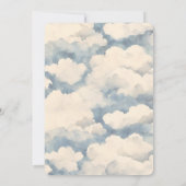 Invitation Anniversaire du ballon haut, haut et loin (Dos)