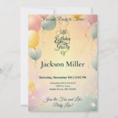 Invitation Anniversaire du Ballons de Charme - Boulon Rouge O (Devant)