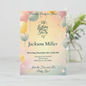 Invitation Anniversaire du Ballons de Charme - Boulon Rouge O (Debout devant)