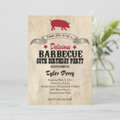 Invitation Anniversaire du barbecue (Debout devant)