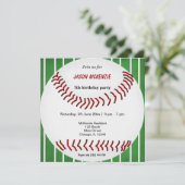 Invitation Anniversaire du baseball (Debout devant)