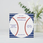 Invitation Anniversaire du baseball (Debout devant)