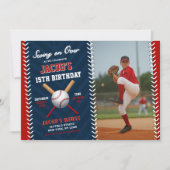 Invitation Anniversaire du baseball | Swing on Over Party (Devant)