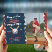 Invitation Anniversaire du baseball | Swing on Over Party