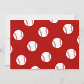 Invitation Anniversaire du baseball | Venez faire une fête de (Dos)