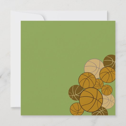 Invitation Anniversaire du basket-ball (Dos)