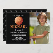 Invitation Anniversaire du basket-ball (Devant / Derrière)