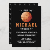 Invitation Anniversaire du basket-ball (Devant / Derrière)