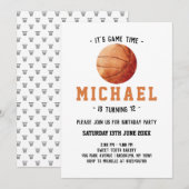 Invitation Anniversaire du basket-ball (Devant / Derrière)