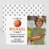 Invitation Anniversaire du basket-ball (Devant / Derrière)
