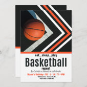 Invitation Anniversaire du basket-ball (Devant / Derrière)