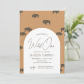 Invitation Anniversaire du bison sauvage (Debout devant)