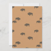 Invitation Anniversaire du bison sauvage (Dos)