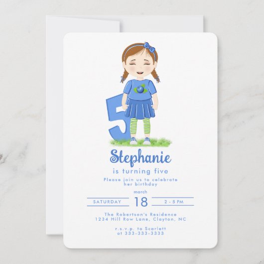 Invitation Anniversaire du bleuet (Devant)