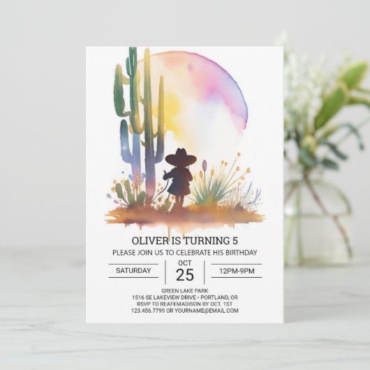 Invitation Anniversaire du Boho Sud (Debout devant)