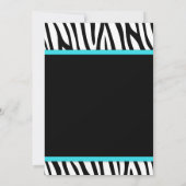 Invitation Anniversaire du bonbon 16 à arc imprimé par bleu (Dos)