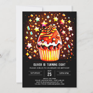 Invitation Anniversaire du bouffon au chocolat personnalisé