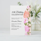 Invitation Anniversaire du Bouquet floral (Debout devant)