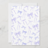 Invitation Anniversaire du Bow pourpre (Dos)