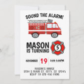 Invitation Anniversaire du camion à feu (Devant)