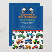 Invitation Anniversaire du Camion Monster (Devant / Derrière)