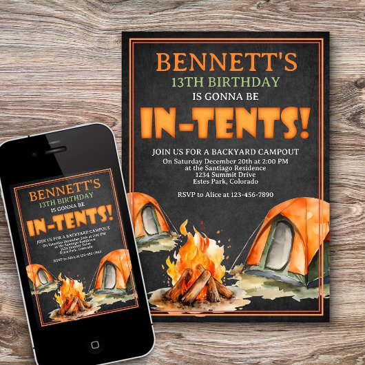 Invitation Anniversaire du camping