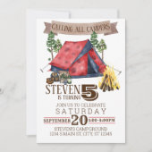 Invitation Anniversaire du camping (Devant)