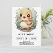 Invitation Anniversaire du canard personnalisé moderne (Debout devant)