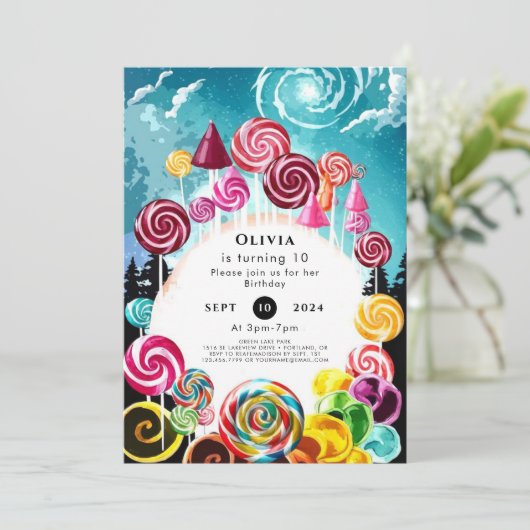 Invitation Anniversaire du canyland géant (Debout devant)