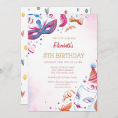 Invitation Anniversaire du carnaval (Devant / Derrière)