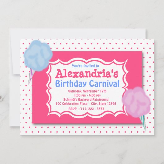 Invitation Anniversaire du Carnaval (Devant)